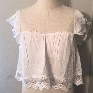 Cotton candy LA off shoulder top